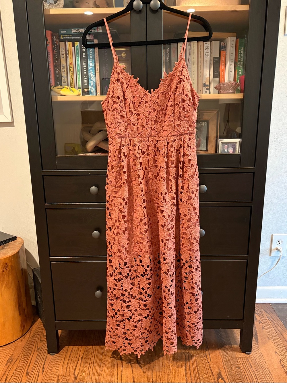 Astr the Label Lace Maxi Dress - Terracotta Pink